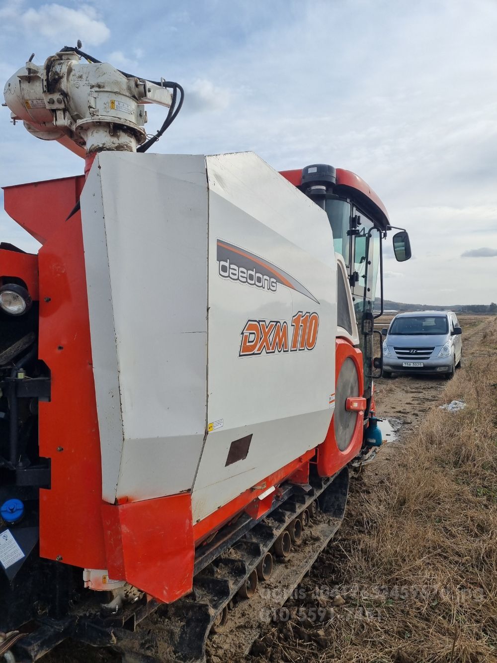 Daedong Combine Harvester DXM110GC (6Rows) 엔지 제외 통으로 사진2