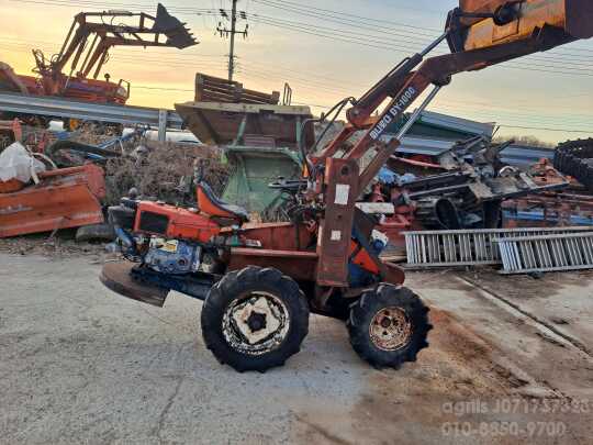  Skid steer loader 경운기형 미니로다  앞좌측면
