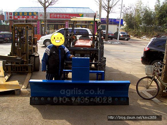 신안기공사 제설기 그레이더그레이다전방용후방용트랙터부착형