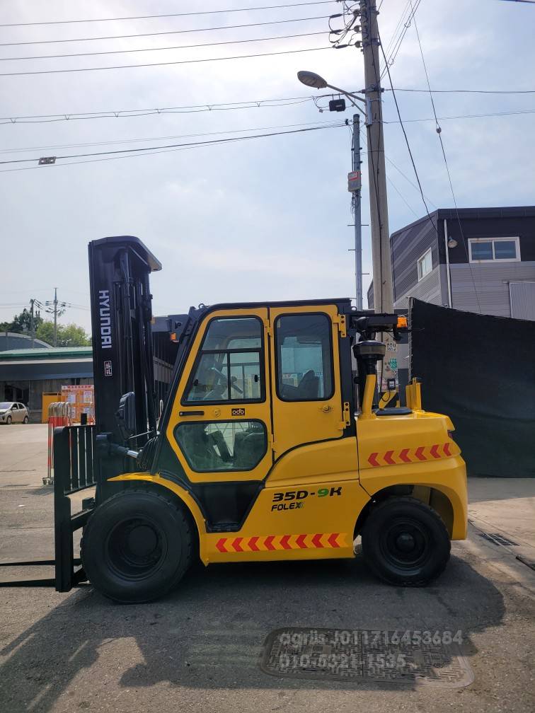 Hyundai Forklift 현대포렉스3.5톤하이3단풀옵션지게차  뒤우측면