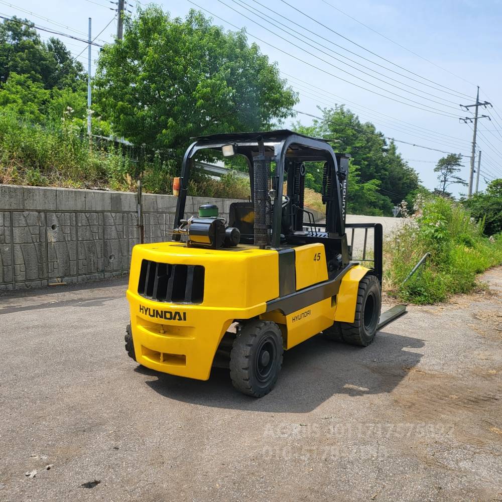 Doosan Forklift 중고지게차 PF45D 디젤 4.5톤 지게차  사진 6