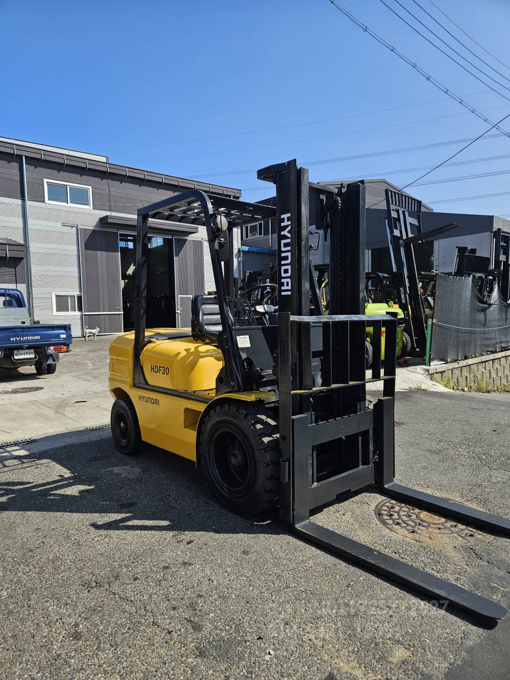 Hyundai Forklift 현대 HDF3톤 디젤중고지게차   운전석