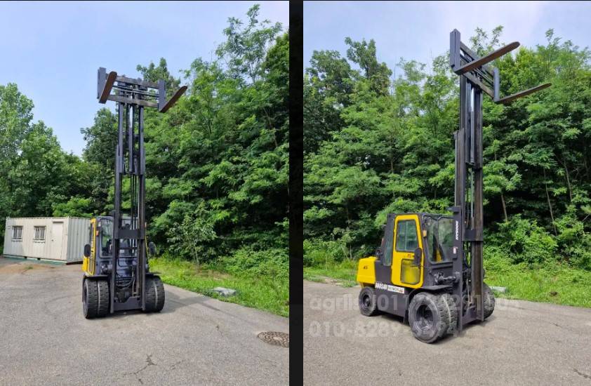  Forklift 두산4.5톤 3단마스타 디젤지게차 자동발 