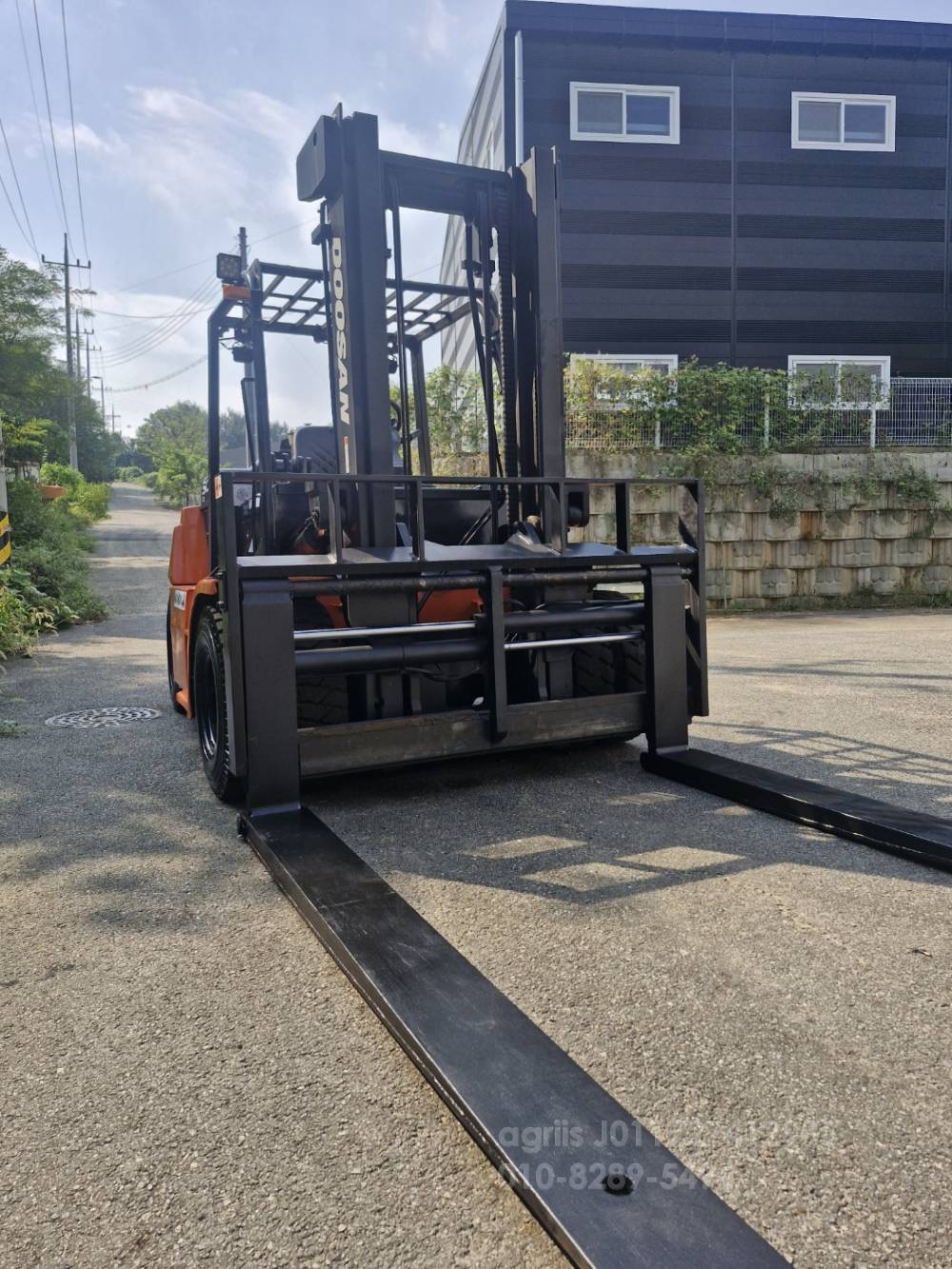 Doosan Forklift 두산5톤 하이마스타 자동발 디젤지게차  운전석