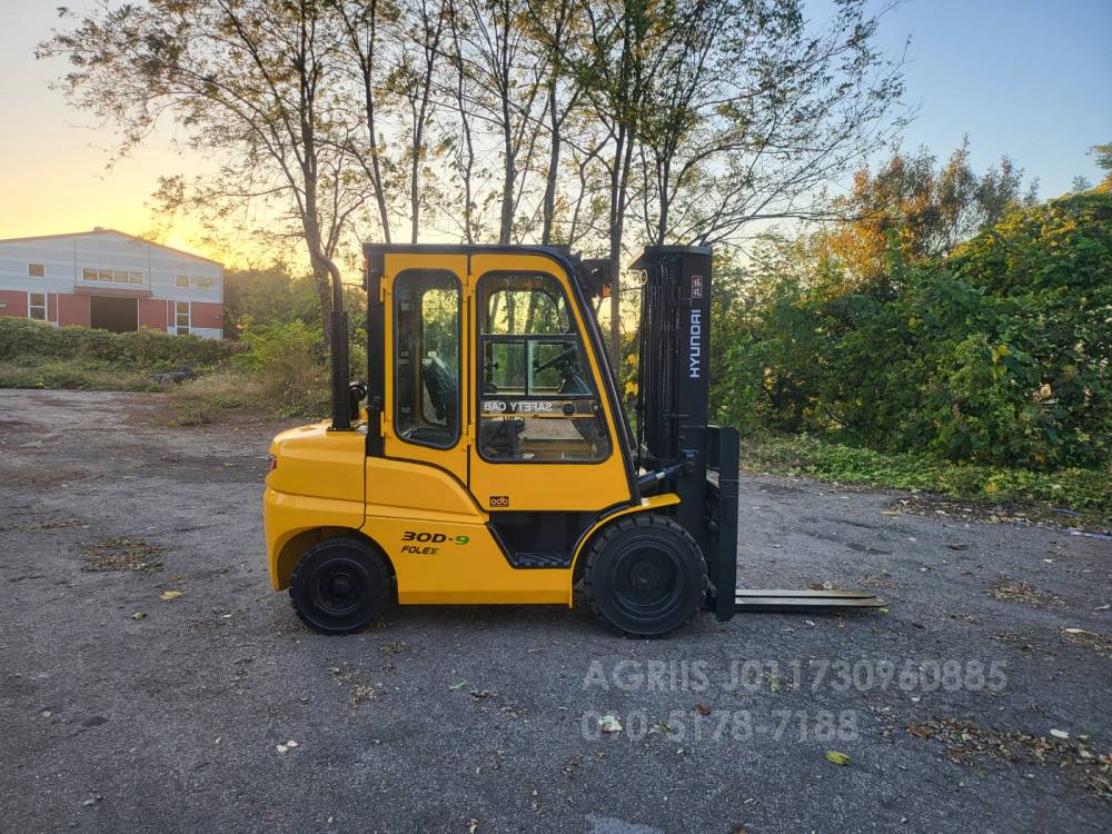  Forklift 중고지게차 현대 포렉스30D-9 디젤 3단 지게차3단 캐빈히터 봉타입 편개식자동발 