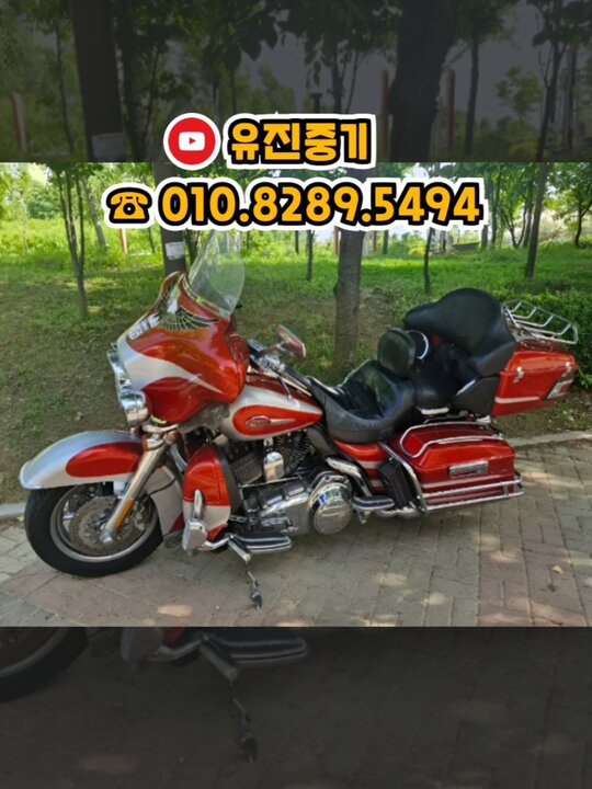  오토바이 데이비슨 울트라 클래식 CVO  앞좌측면