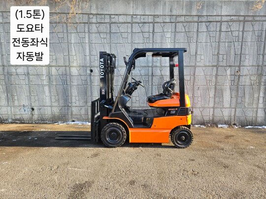 Toyota Forklift 중고 7FB15 전동 1.5톤 좌식형 ( 양개식자동발)