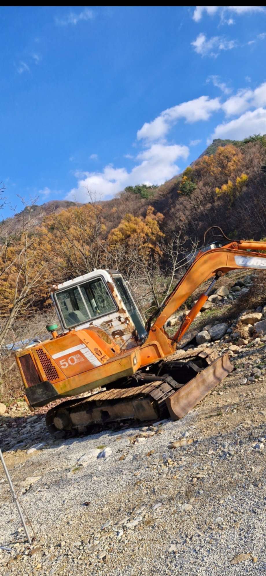 두산쏠라50 굴 굴삭기 굴삭기