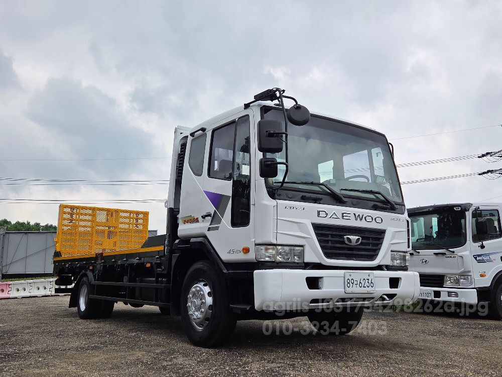 대우 노부스5톤 6m25초장축 자동사다리 뒤우측면