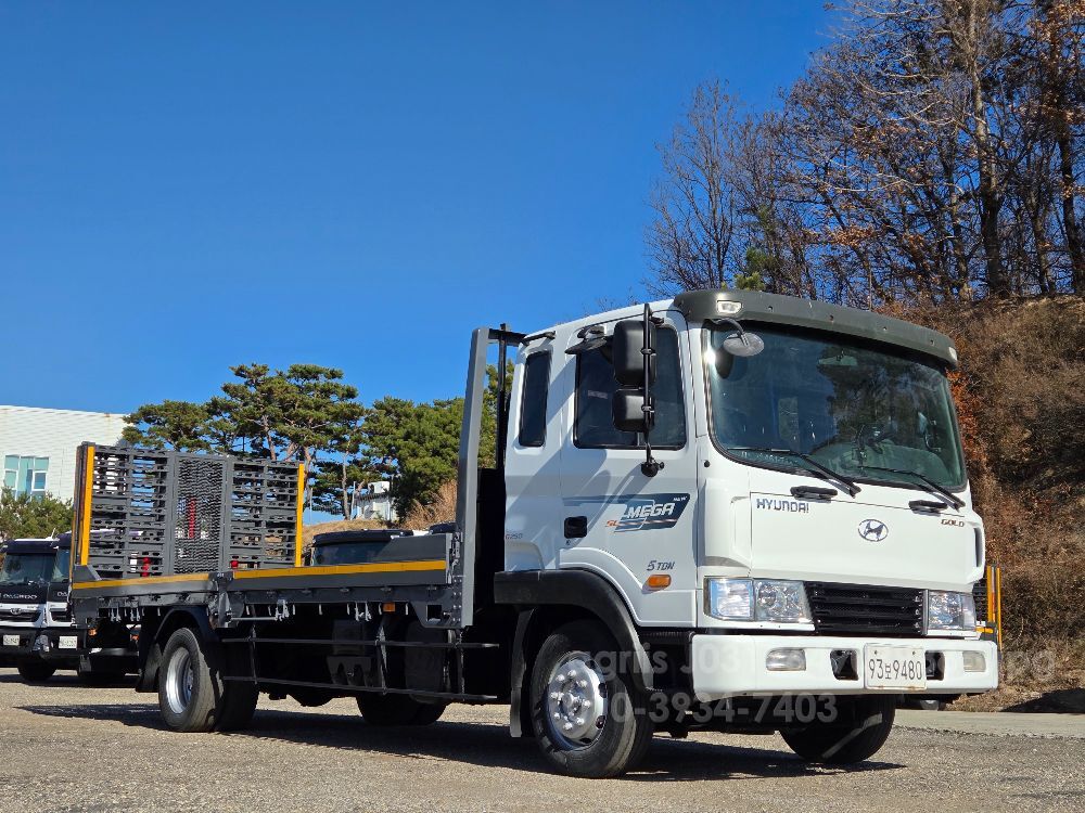 현대 메가트럭5톤 6m25초장축자동사다리 뒤우측면