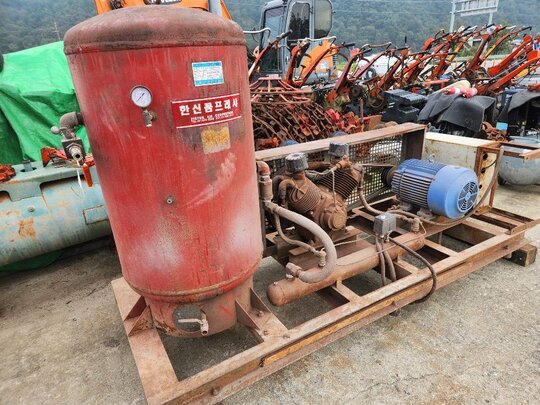 명수리 15마력 중고압콤프레샤 400리터 MS15