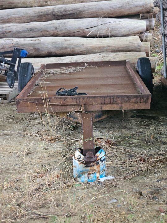  트레일러 4조식 콤바인 추레라 앞좌측면
