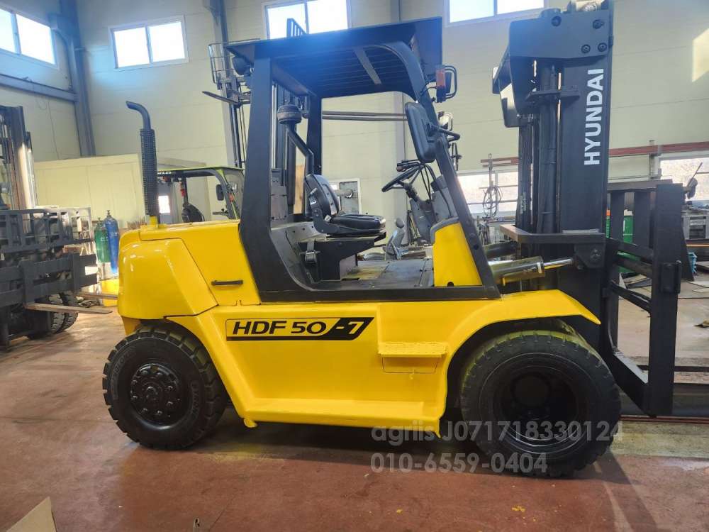  Forklift 현대 hdf50-7  측면