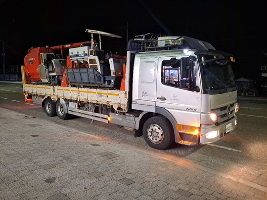 현대4 5톤.벤처6.5축 사다 현대6m20.7m320.벤처7m80 사다리차 현대메가4.5톤.벤처아테고유럽5.무시동휘타.에어콘 앞좌측면